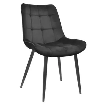 Scaun Deco Hans Catifea Black | Selecție premium