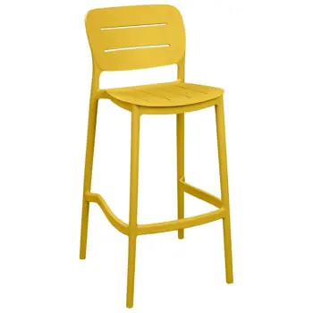 Scaun de bar Deco Helix Yellow | Economisește