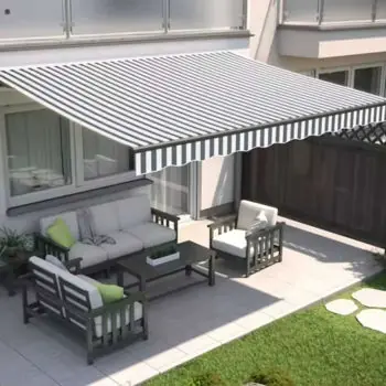 Reduceri | Umbră pentru grădină Hydro S 9001987, retractabila Alb-Gri