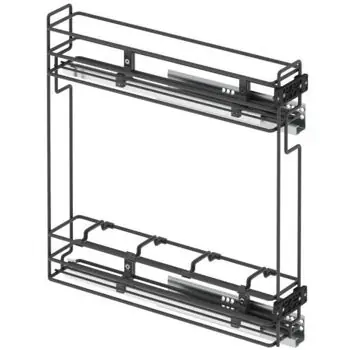 Feronerie pentru mobilă Starax S-2421-A Suport sticle 150 mm antracit pz b/v R - Disponibil