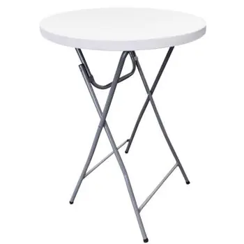 Mobilier pentru camping Home It 87734 masa pliabila Cocktail White 80x110cm | Cumpărături sigure