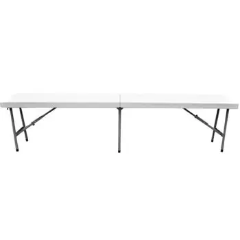 Ofertă | Mobilier pentru camping Home It MLR87737 scaun pliabil Bench White 183 x 30 x 44 cm