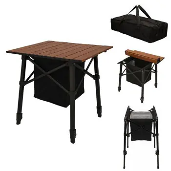 Retur gratuit | Mobilier pentru camping Jumi OM-353947 Masa de camping cu geanta frigorifica si inaltime reglabila