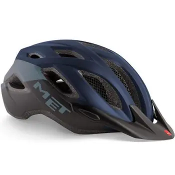 Cantități limitate - Cască de protecție Met-Bluegrass Crossover Matt blue black M
