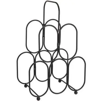 Cantități limitate - Raft pentru vinuri Promstore 42449 Подставка на 5 бутылок Соты, 2 уровня 39X28X18cm
