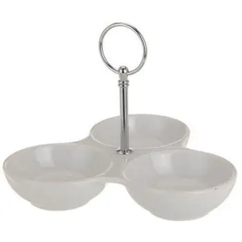 Veselă Excellent Houseware 20882 Емкость для аперитива тройная 20x20cm | Reducere extra