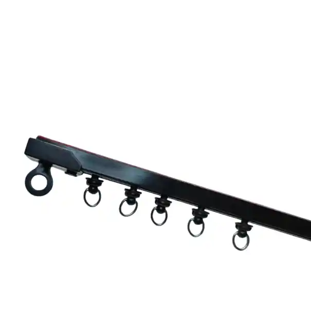 Bara de perdea autocolantă rezistentă 250 cm Nano, bară de glisare silențioasă, montaj superior și lateral din plastic, fără găurire, decorațiune rezistentă pentru fereastră | Ultima șansă