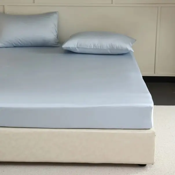 Cearceaf elastic din mătase 200 x 220 x 30 cm 100% mătase de dud Cearceaf luxos pentru saltea Elastică pe toată circumferința - Produs de top