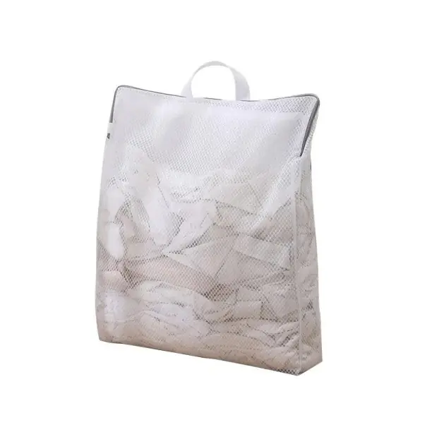 Sac de rufe îmbunătățit 60x50x10 cm, plasă fină, spațiu de depozitare reutilizabil pentru sutiene, șosete și lenjerie intimă | Calitate superioară