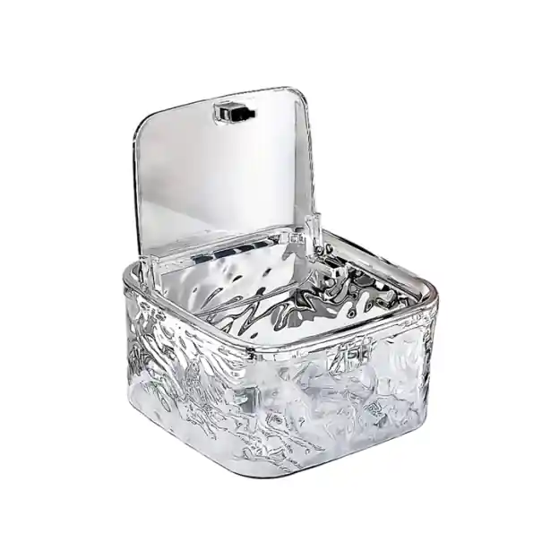 Economii mari | Organizator pentru accesorii de păr cu capac 15x15x8 cm cutie acrilică transparentă pentru elastice agrafe și mici obiecte pentru baie