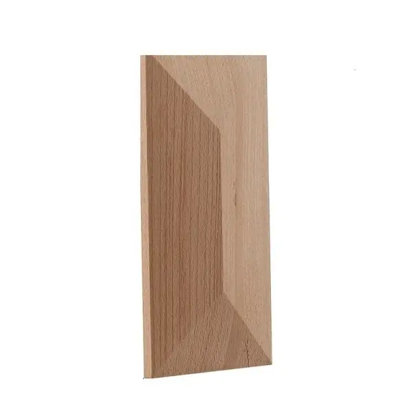 Nu rata oferta - Panou decorativ din lemn 5 × 10 cm cu relief geometric din lemn masiv natural deschis element decorativ pentru mobilier și interior