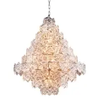 Super preț | Candelabru din Metal Argintiu si Sticla Transparent H95xD80cm Hermitage L Eichholtz
