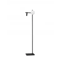 Livrare imediată - Lampa de podea structura din Metal Negru si abajur din Sticla Alb H150xL26.5cm IP20 9W 650lm 3200k JOLINE