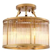 Plafoniera din Metal Alama si Sticla Transparent H37.5xD45cm Bernardi S Eichholtz | Ofertă exclusivă
