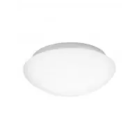 Ultimele bucăți - Plafoniera structura din Metal Alb si abajur din Sticla Alb H13xL38cm IP20 BREST