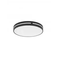 Plafoniera din Aluminiu Negru H6xL45cm IP20 30W 1825lm 3000k WHEEL - Preț outlet
