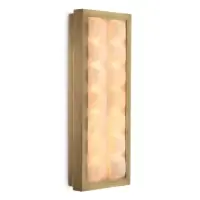 Aplica de perete din Metal Alama si Alabastru Alb H38xL15cm Cabildo Eichholtz | Au mai rămas puține bucăți