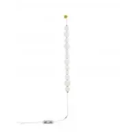 Aplica de perete structura din Metal Auriu si abajur din Sticla Alb H124xL10cm IP20 41W 3957lm 3000k PERLA | Plată sigură