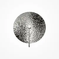 Aplica de perete Metal si Sticla Argintiu/Argintiu D40xH45cm Mare - Ultimele bucăți