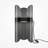 Reducere suplimentară | Veioza din Metal si Plastic Negru/Transparent 6W 550lm 3000k L15xH30cm Insight