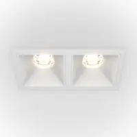 Spot dublu incastrat din Aluminiu Alb 20W 1100lm 4000k L13xH5cm Alfa LED - Se epuizează rapid