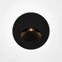 Spot incastrat pentru iluminat scari din Aluminiu Negru 3W 60lm 3000k D7xH7cm Bil - Preț redus