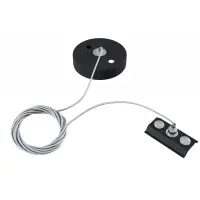Premium | Cablu pentru suspendare sina monofazata din Metal Negru L200xH3cm Accessories for tracks Unity