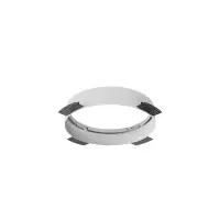 Acesoriu pentru incastrare plafoniera Zon de diametru 30cm din Metal Alb - Ofertă specială