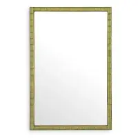 Reducere mare | Oglinda cu rama din Metal/MDF/Sticla Alama/Verde L80xH120cm Torino Eichholtz