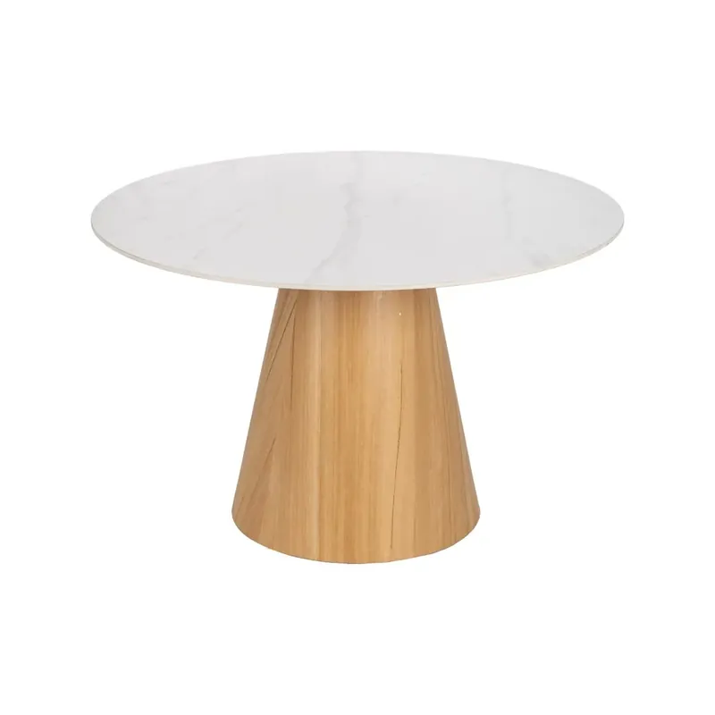 Cumpără azi | Masa Sufragerie Marmol Ceramica Alba, 120 X 120 X 75 CM