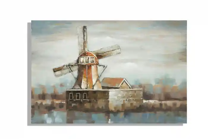 Preț excelent - Tablou pe panza Moara de Vant 120x3,7x80 cm