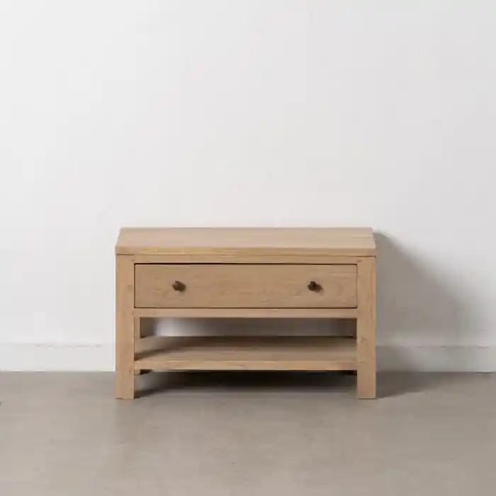 Promoție | Noptiera joasa din lemn de mindi 65 x 36 x 38 cm