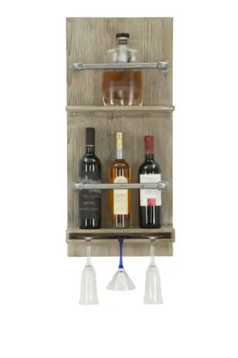 Suport sticle/pahare perete vertical Tube 34x12x76 cm - Produs apreciat