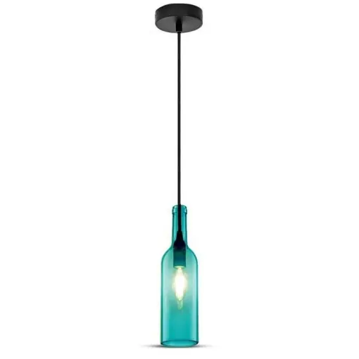 Preț atractiv - Pendul Sticla albastra E14 V-TAC