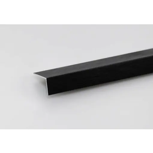 Produs de top | Cornier aluminiu 15x15mm 2m negru periat