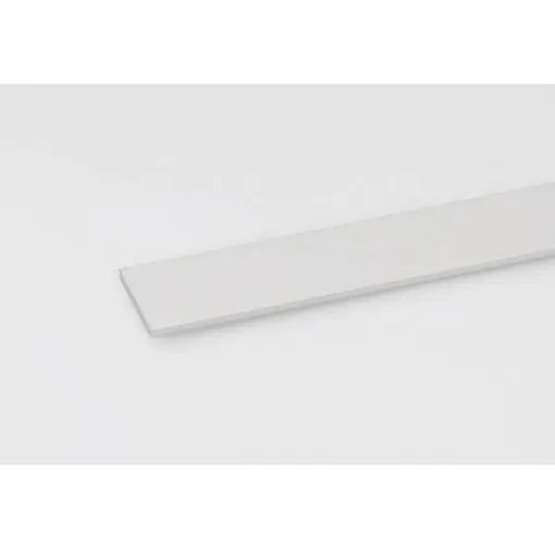 Profil platband aluminiu 20x2mm 2m alb | Ofertă limitată