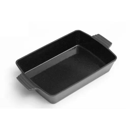 Tava fonta emailata 33x23 cm Marble Gray - Oferta zilei