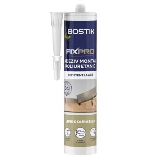 Adeziv montaj, poliuretanic, rezistent la apa, 300 ml, Bostik - Produs lansat recent