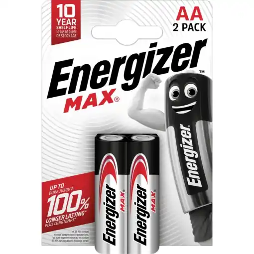 Ofertă avantajoasă | Set 2 baterii, AA, LR6, 1.5V, Energizer Max