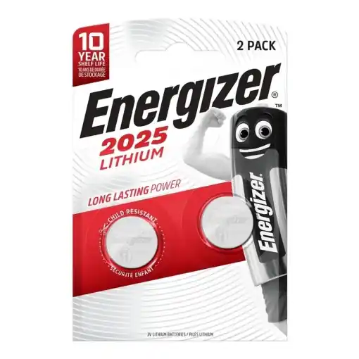 Se vinde rapid - Set 2 baterii, CR2025, 3V, Energizer Lithium