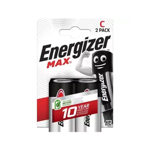 Recomandare | Set 2 baterii, C, LR14, 1.5V, Energizer Max