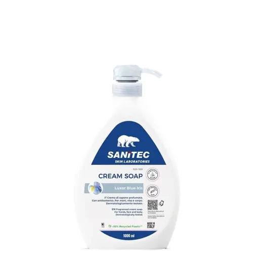 Sanitec, Sapun lichid, Antibacterian, Iris albastru, 1000 ml - Cumpără online
