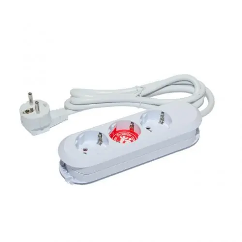 Livrare expres | Prelungitor Bachmann SMART 3xCEE7/3, fara intrerupator, lungime cablu 1.5m, H05VV-F 3G1.5 alb, nedemontabil