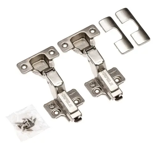Set 2 balame incadrate, cu amortizare si placuta 3D, deschidere 105 grade, Hafele - Reducere exclusivă