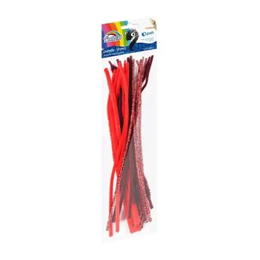 Accesorii creatie, sarma plusata, rosu, set 20 bucati | Disponibil