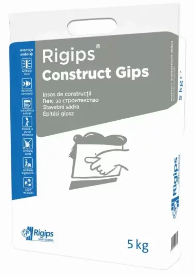 Comandă online | Ipsos de constructii Rigips Construct Gips, interior, 5 kg