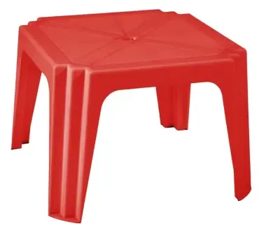 Promoție specială - Masa plastic pentru copii rosie 64.5x64.5x44cm
