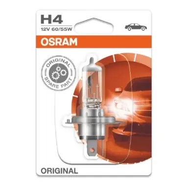 Bec 12V 60/55W H4 P43T standard BL1, Osram | Produs de top