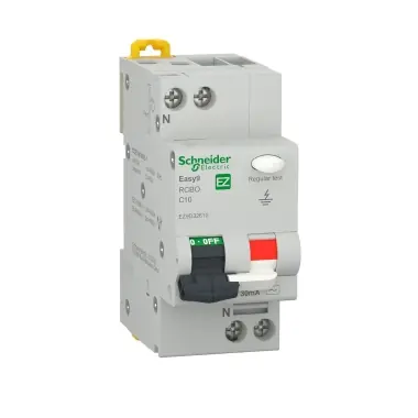 Ofertă pentru o perioadă limitată - Intrerupator automat Rcbo 1P+N 4500 Easy9 AC 30MA C10A