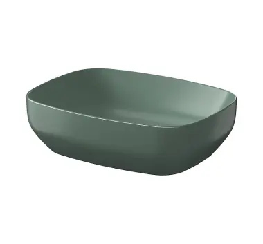 Lavoar pentru blat Cersanit Larga verde mat, rectangular, 50x35cm, K677-065-BOX - Reducere specială